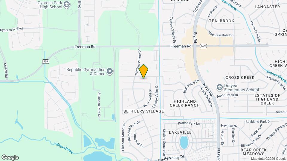 21026 Settlers Valley Dr Map and Location Details