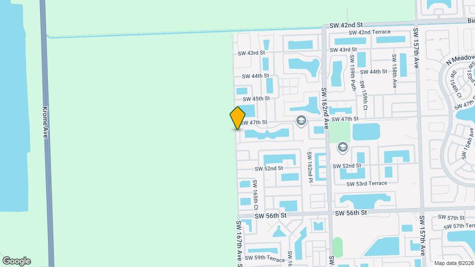 4760 SW 166th Ct Map and Location Details