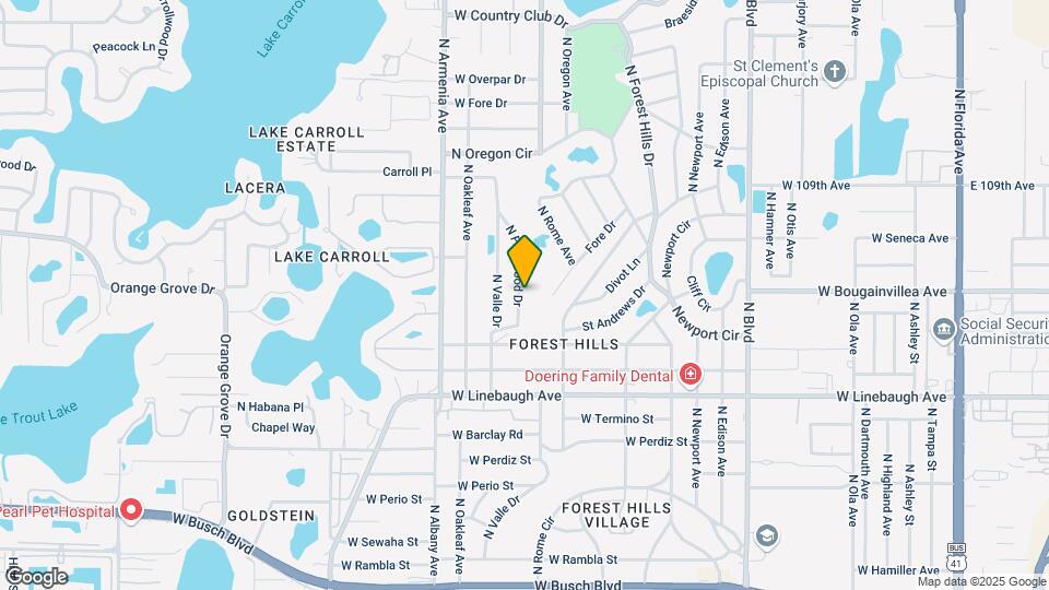 10209 N Fleetwood Dr Map and Location Details