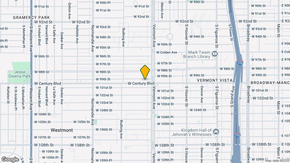 1031 W Century Blvd Map and Location Details