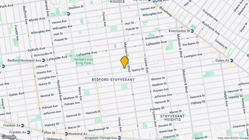 495 Quincy St Map and Location Details