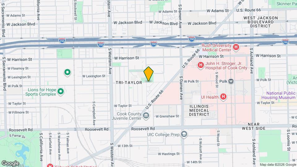 801 S Leavitt St, Unit Garden Map and Location Details