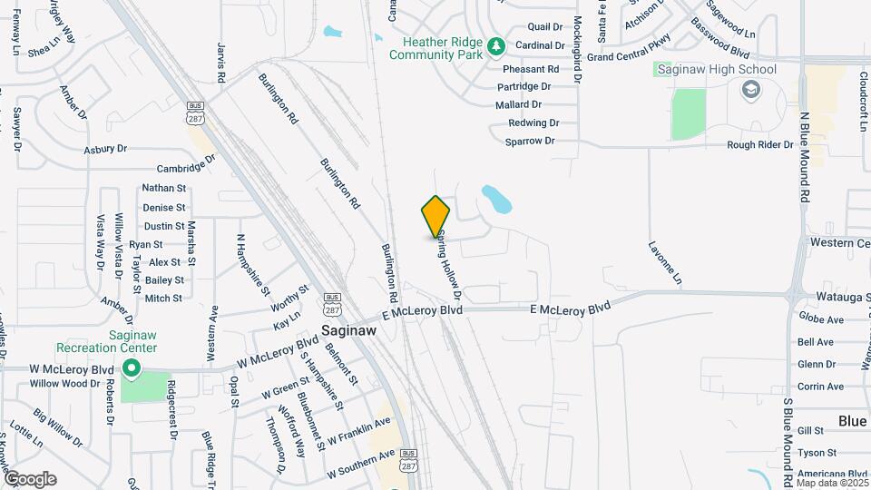 160 Spring Hollow Dr Map and Location Details