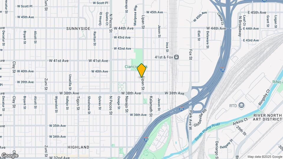 3911 Lipan St Map and Location Details