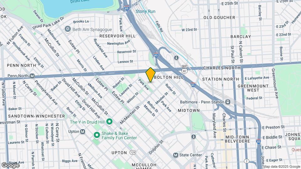 1621 Park Ave Map and Location Details