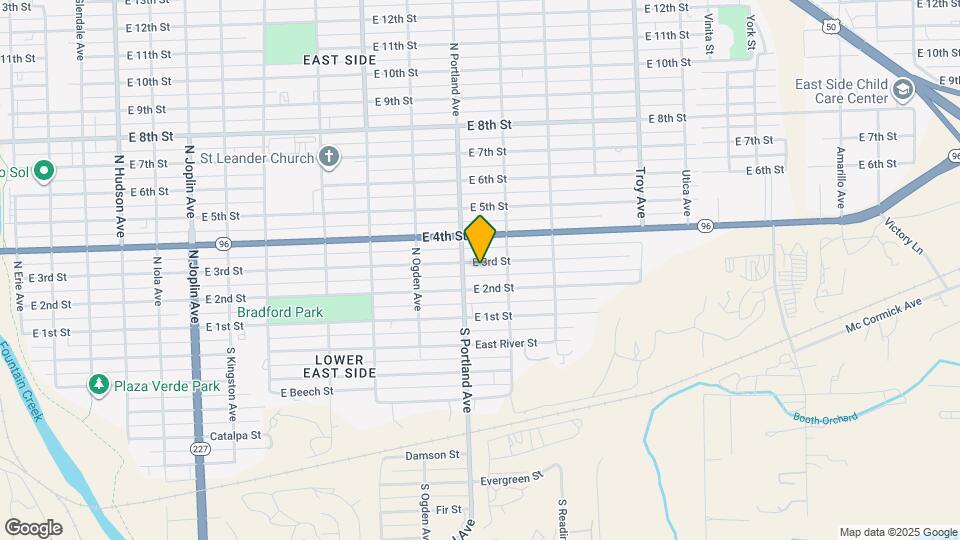 1710 E 3rd St Map and Location Details