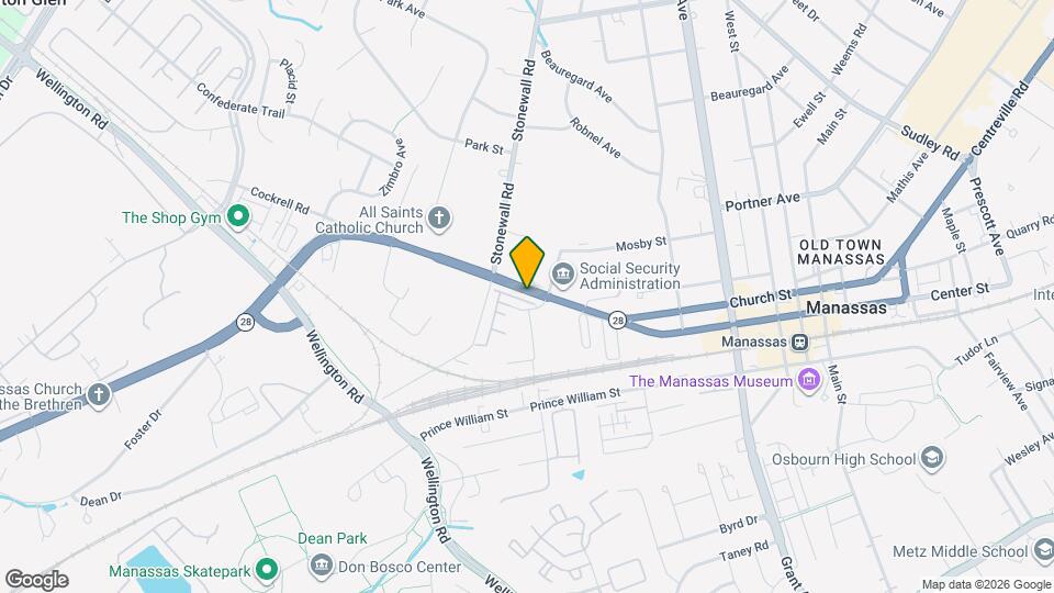 9535 Center St Map and Location Details