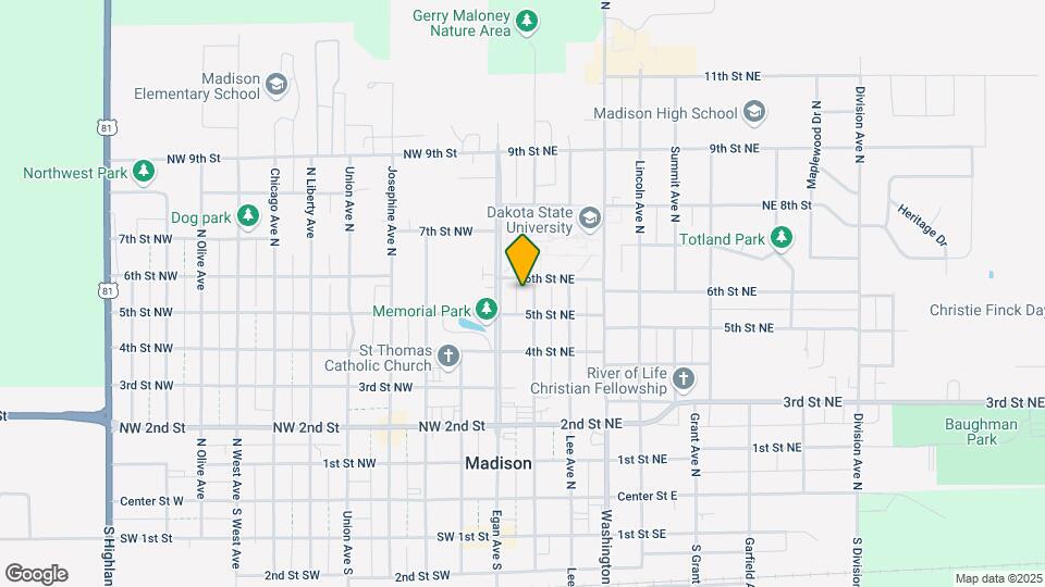 615 N Harth Ave Map and Location Details