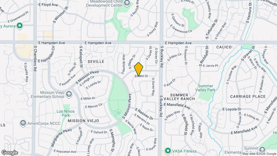 16766 E Kent Dr, Unit B210 Map and Location Details