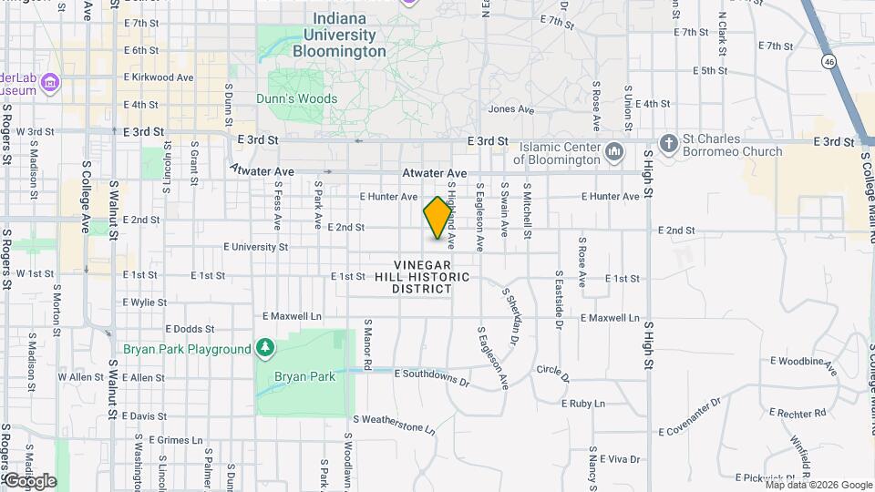 1209 E University St Map and Location Details