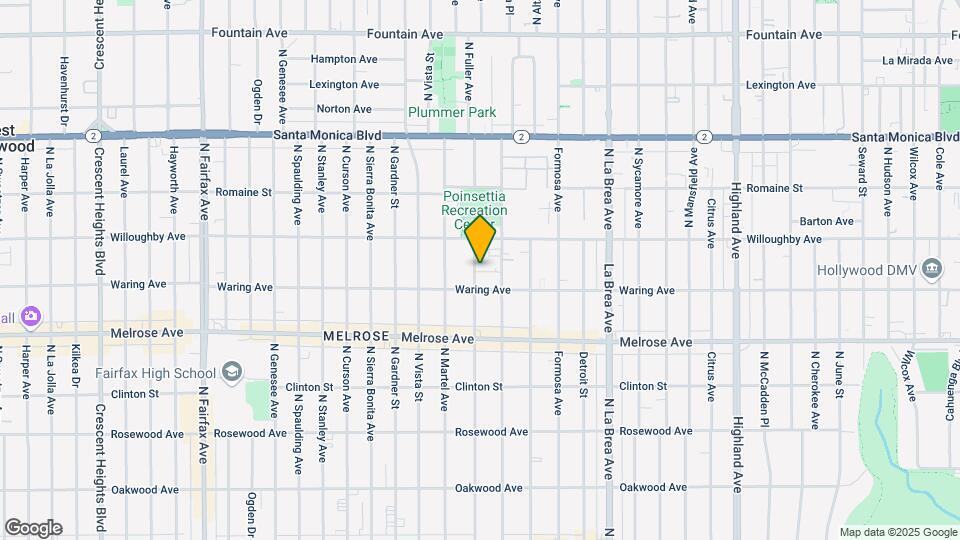822 N Fuller Ave Map and Location Details