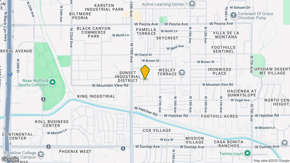 9807 N 18th Ave Map and Location Details