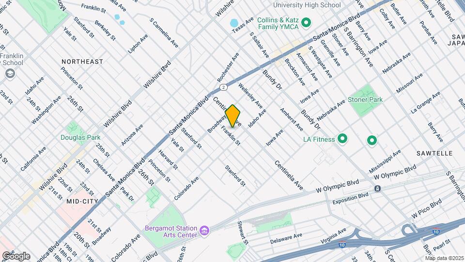 1541 Franklin St Map and Location Details