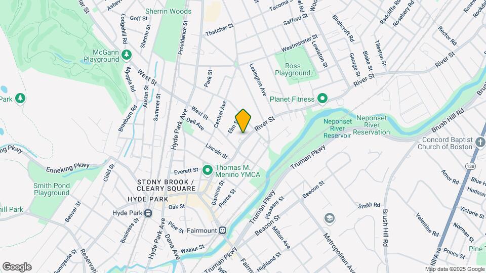 1047 River St, Unit Second Floor Apartment Map and Location Details