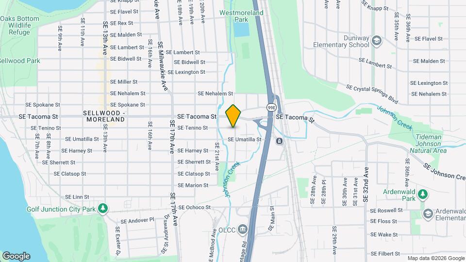 8205 SE 23rd Ave Map and Location Details