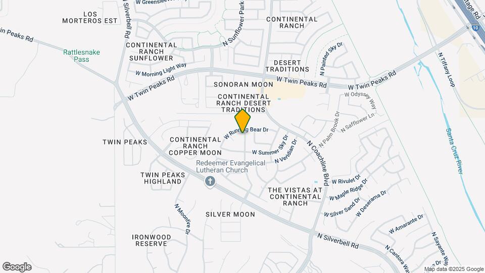 9035 N Silver Moon Way Map and Location Details