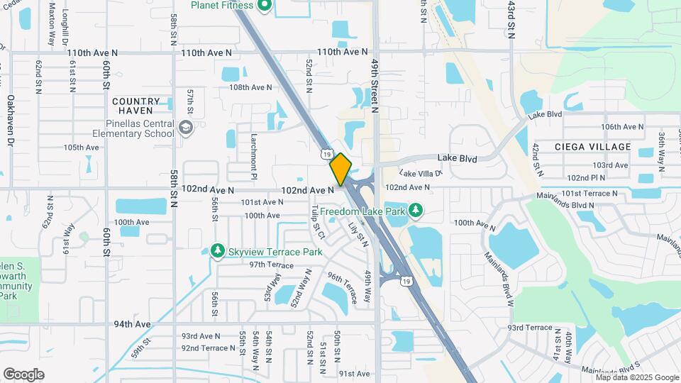 5000 102nd Ave N Map and Location Details