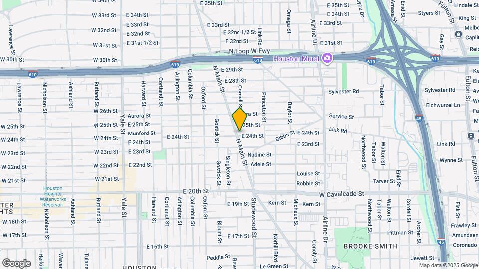 801 E 24th St Map and Location Details