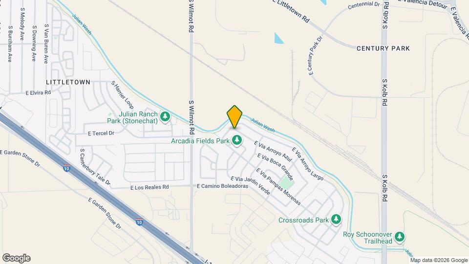 6514 E Via Arroyo Azul Map and Location Details