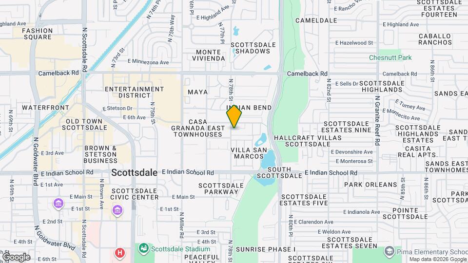 7802 E Heatherbrae Ave Map and Location Details