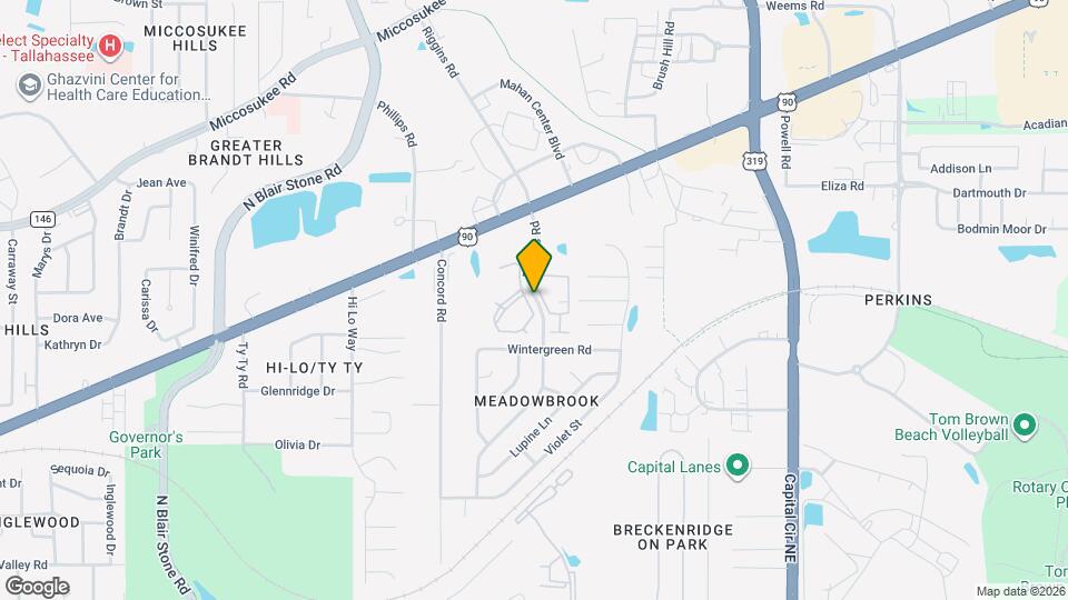 The Evergreens At Mahan Mapa y Detalles de la Ubicación