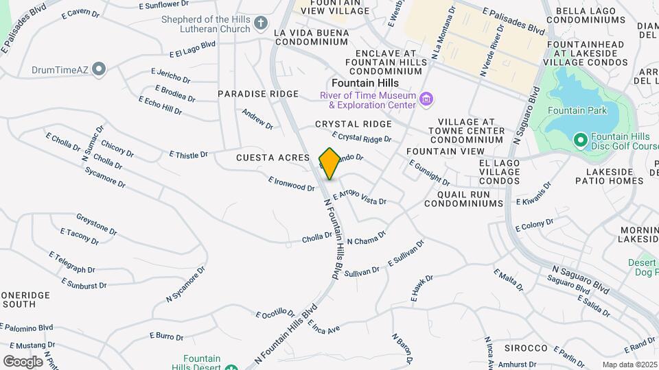 12405 N Fountain Hills Blvd Map and Location Details