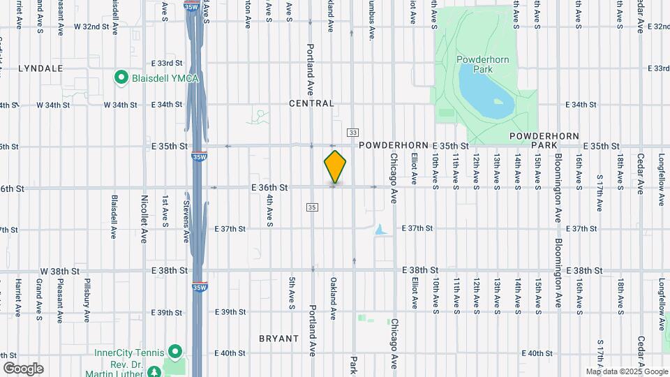 623 E 36th St Map and Location Details