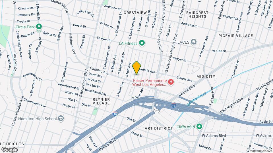 2034 S Corning St Mapa y Detalles de la Ubicación