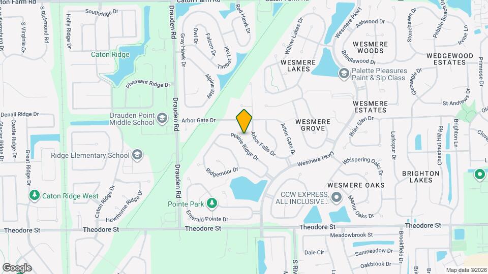 1910 Prairie Ridge Dr Mapa y Detalles de la Ubicación