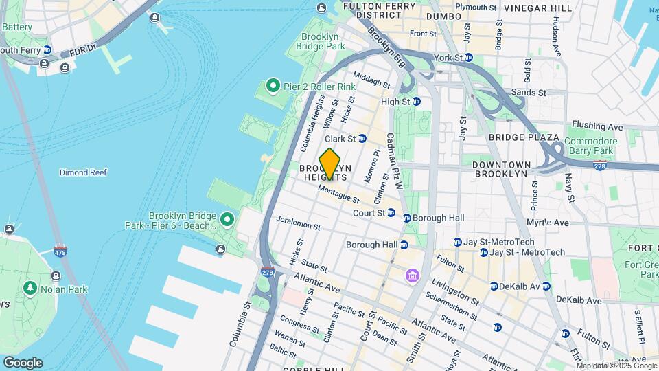 105 Montague Street Map and Location Details