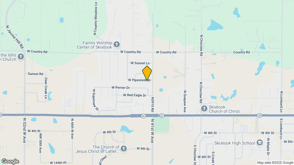 4105 W Pipestem Dr Mapa y Detalles de la Ubicación