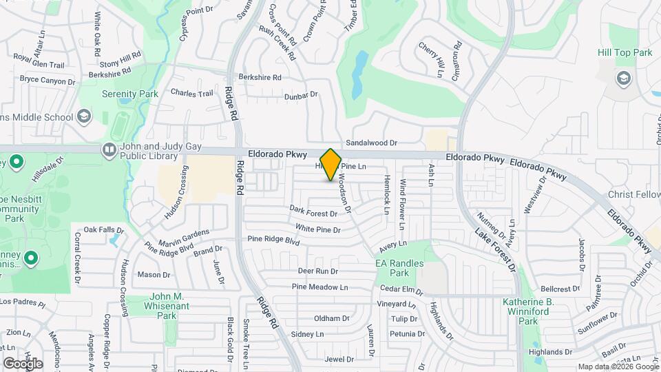 5813 Blue Spruce Ln Map and Location Details
