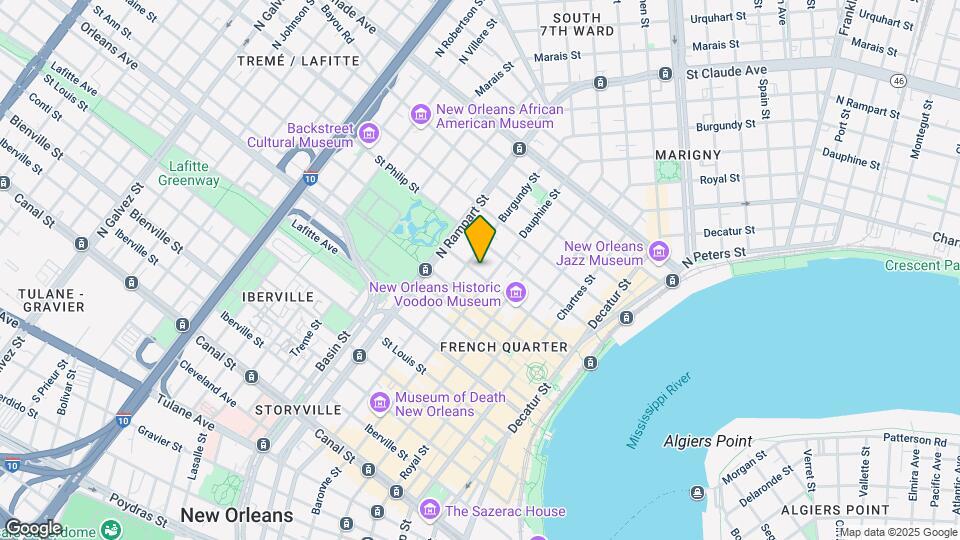 921 Dumaine St Map and Location Details