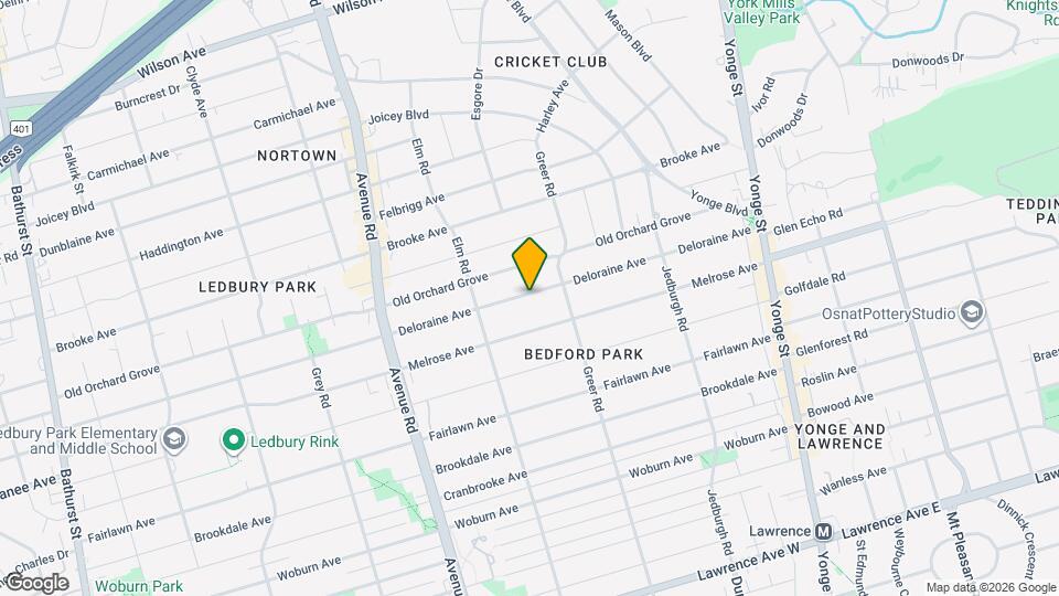 241 Deloraine Ave Map and Location Details