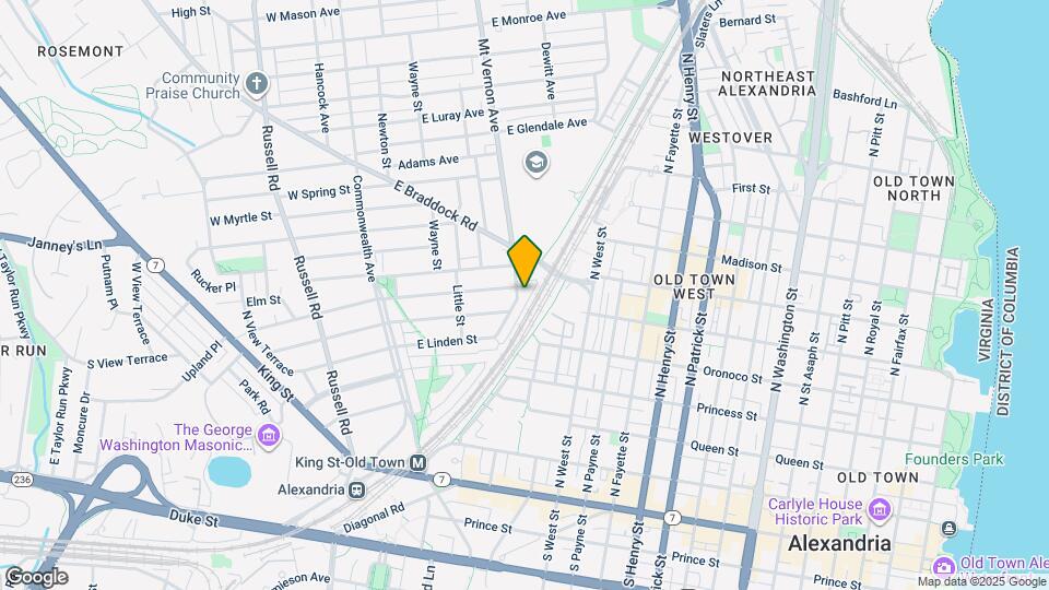 423 Mt Vernon Ave Map and Location Details