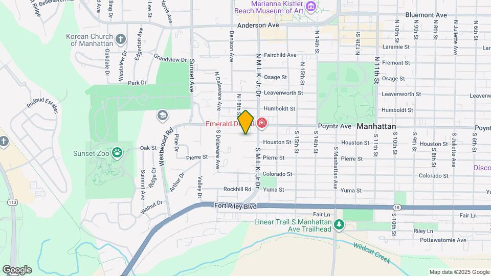 1722 Houston St Map and Location Details