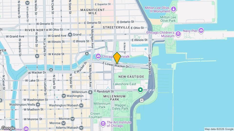 319 E Wacker Dr Mapa y Detalles de la Ubicación