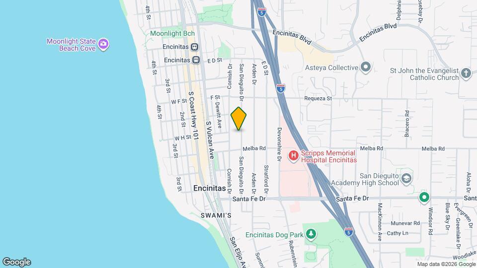 910 San Dieguito Dr Map and Location Details