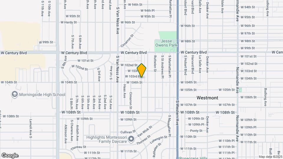 10334 S Wilton Pl Mapa y Detalles de la Ubicación