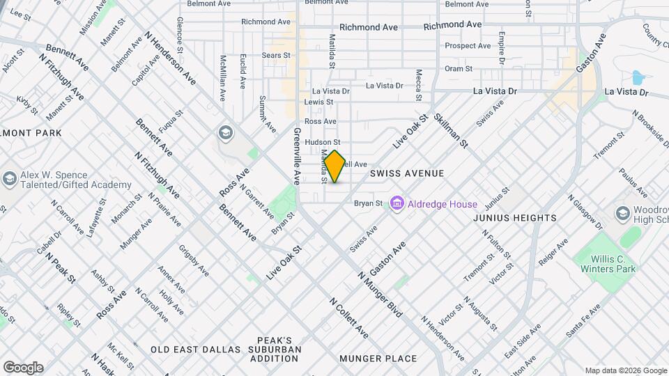 5714 Bryan Pkwy Map and Location Details