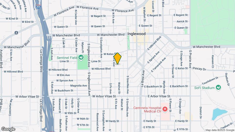 141 W Hillcrest Blvd Map and Location Details