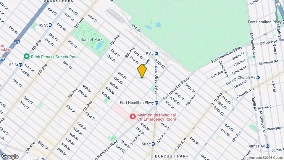 929 43rd St Map and Location Details