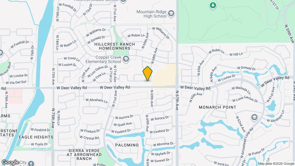 6891 W Via Del Sol Dr Map and Location Details