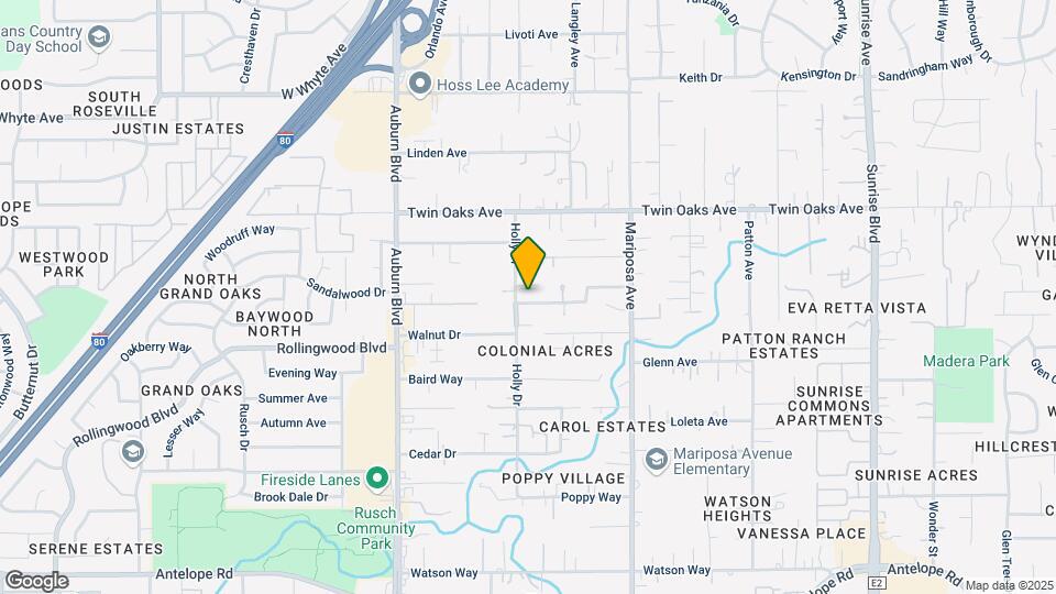 7607 Oak Grove Ave Map and Location Details