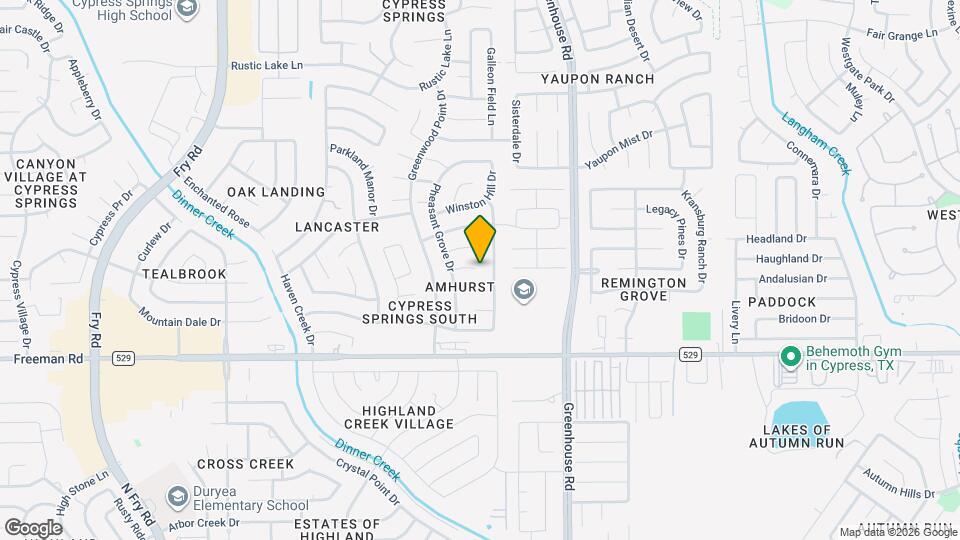 19703 Vista Lake Ct Map and Location Details