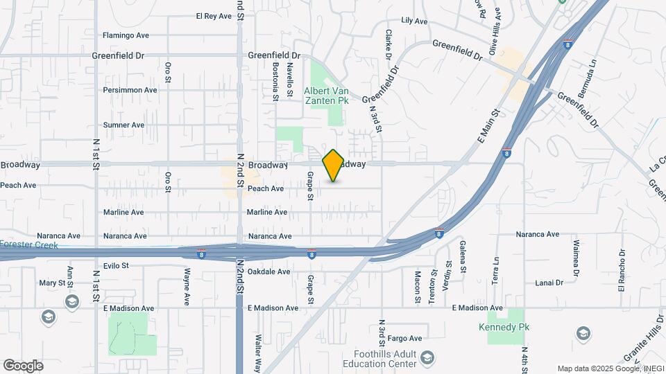 1434 Peach Ave Map and Location Details