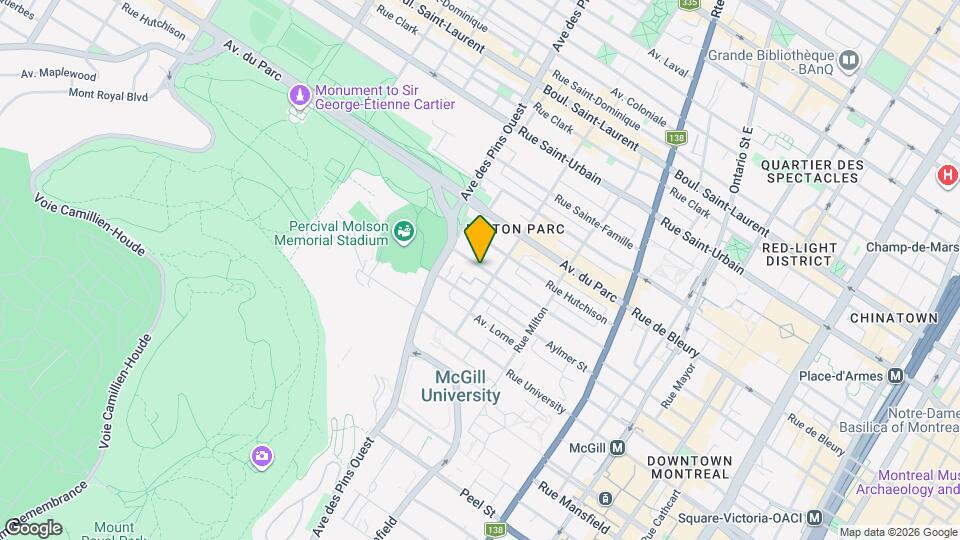 3620 Durocher Rue Map and Location Details