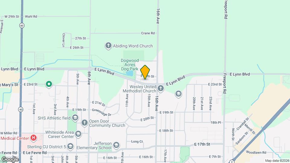 1402 E Lynn Blvd Map and Location Details