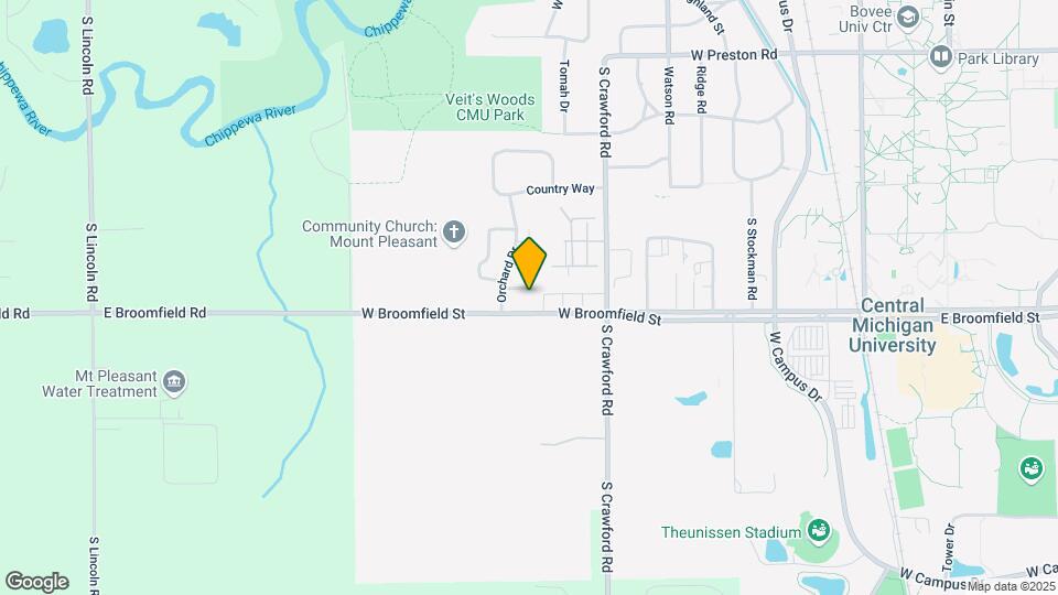 1212 W Broomfield St Map and Location Details