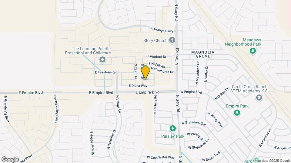 23015 E Starflower Dr Mapa y Detalles de la Ubicación